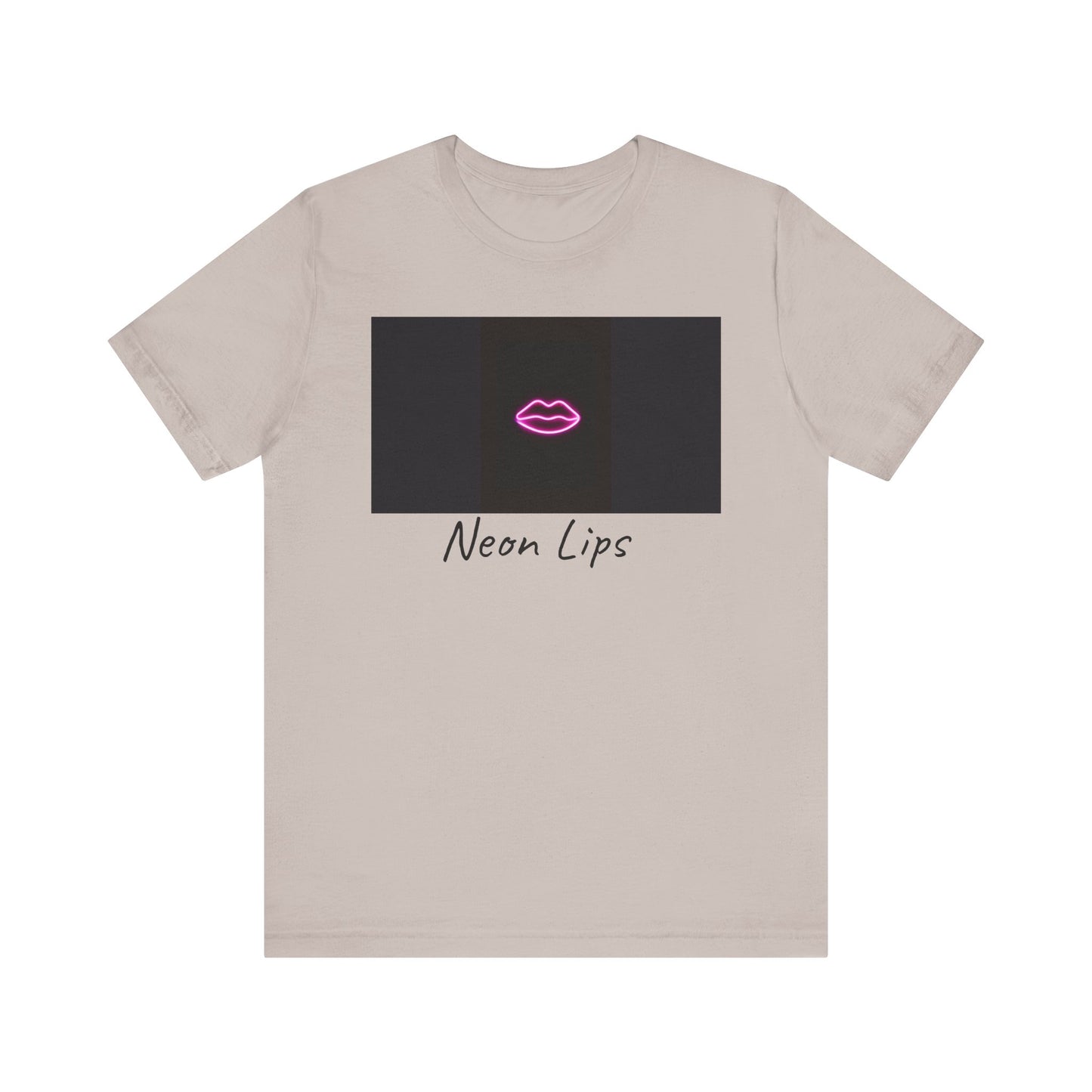 Neon Lips Unisex Jersey Short Sleeve Tee