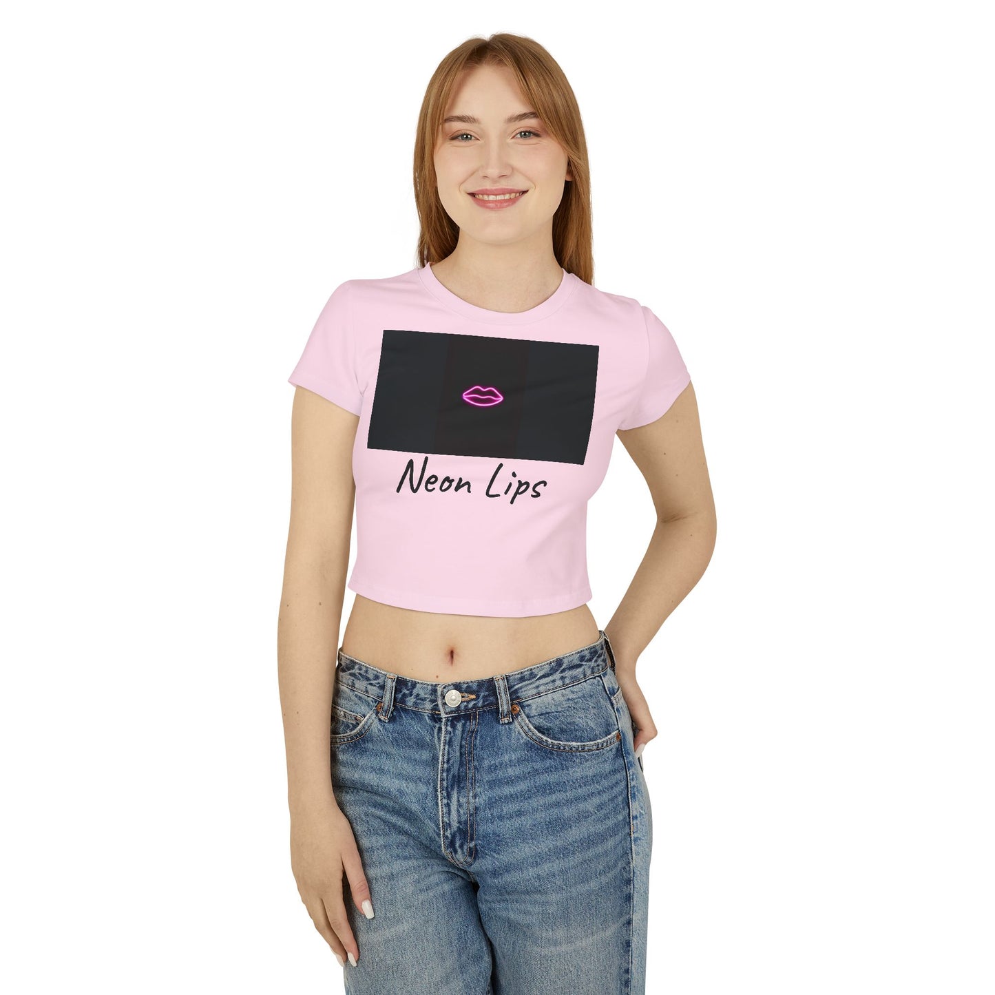 Neon Lips Women's Baby Tee