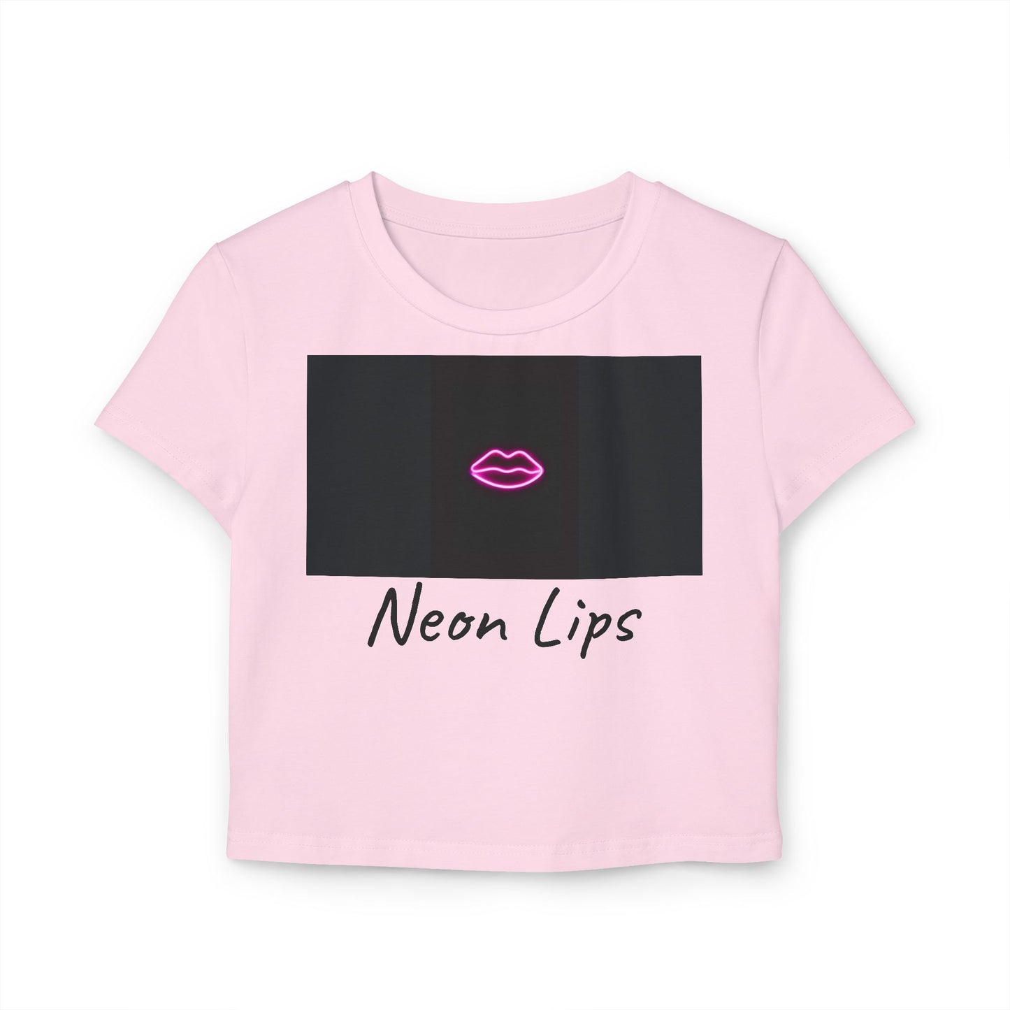 Neon Lips Women's Baby Tee