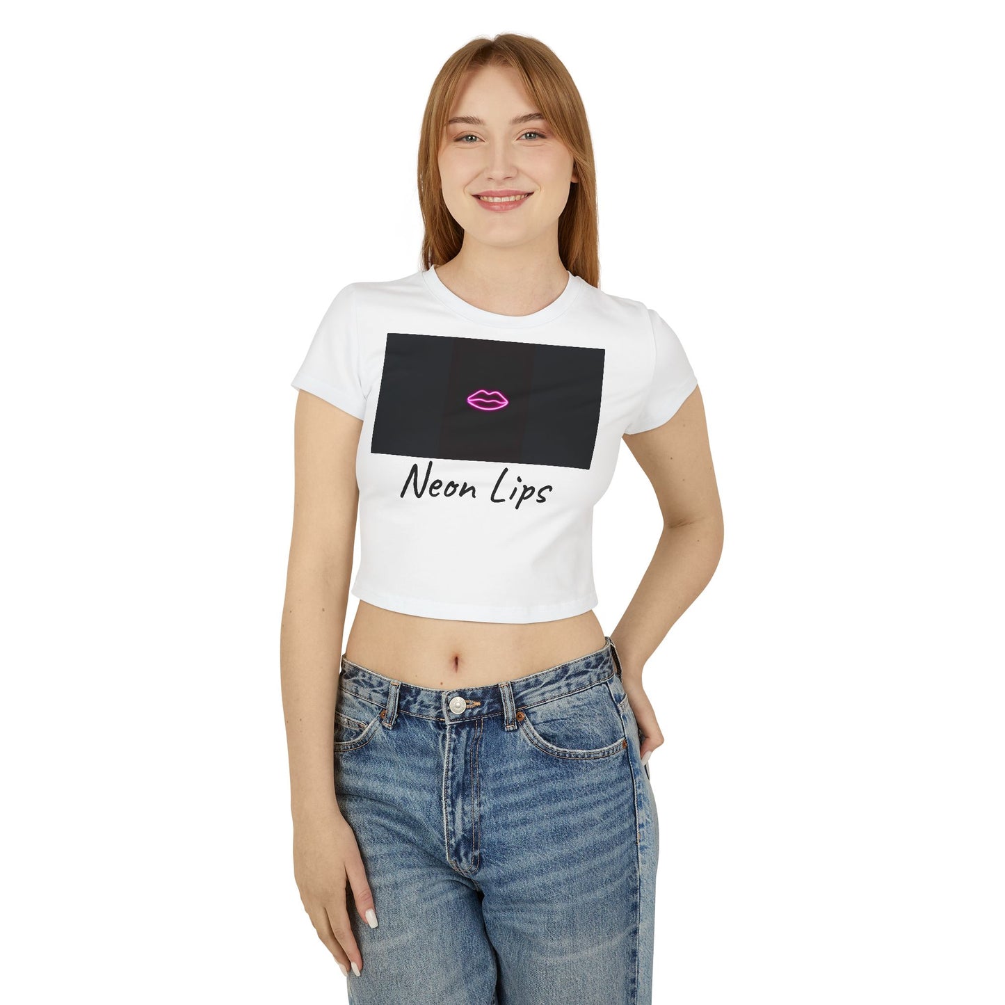 Neon Lips Women's Baby Tee