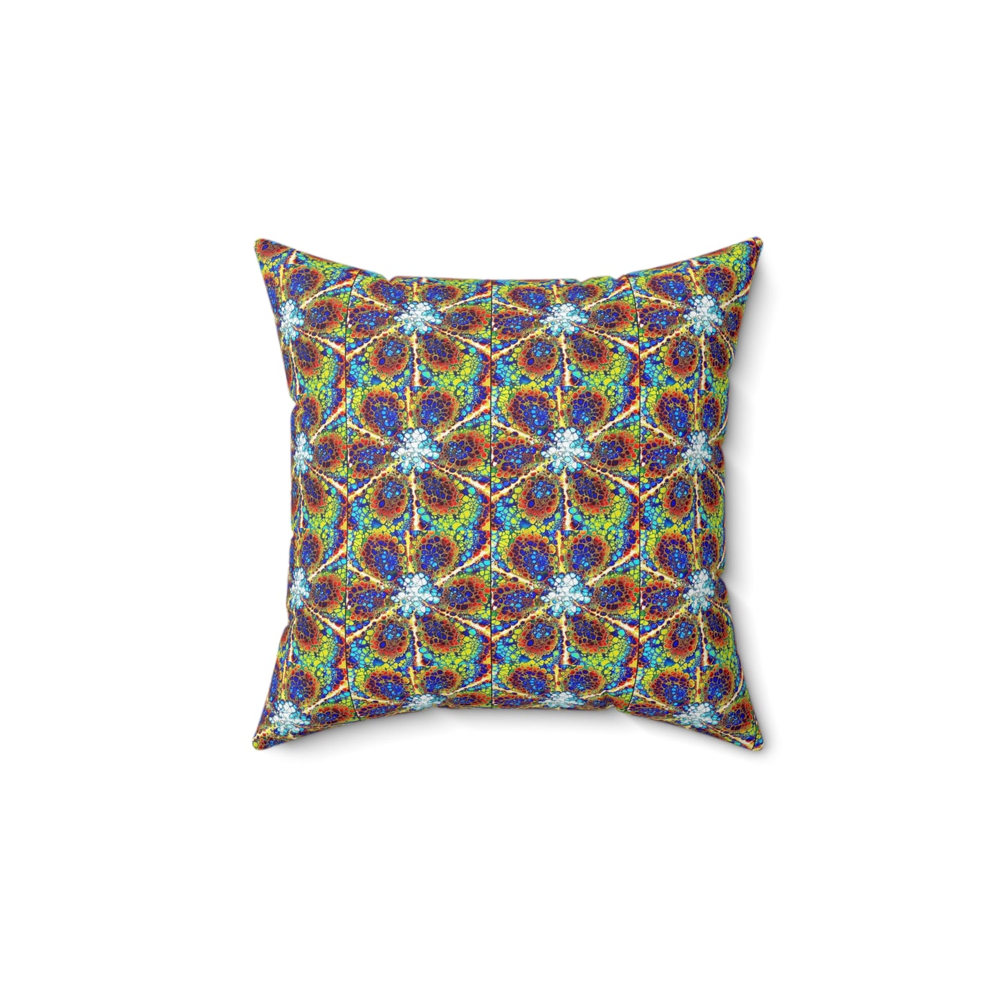 Kaleidoscope Sky- Spun Polyester Square Pillow