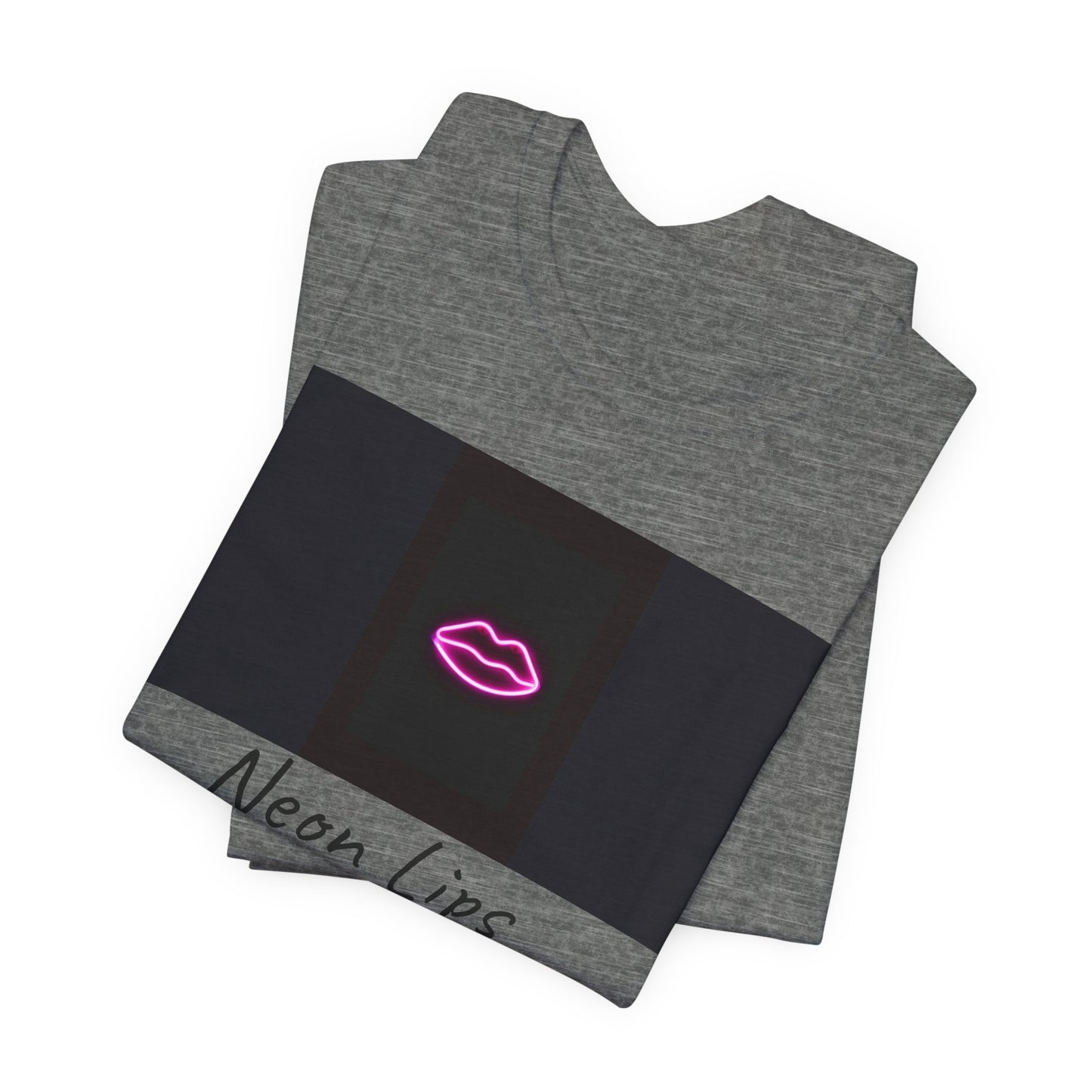 Neon Lips Unisex Jersey Short Sleeve Tee