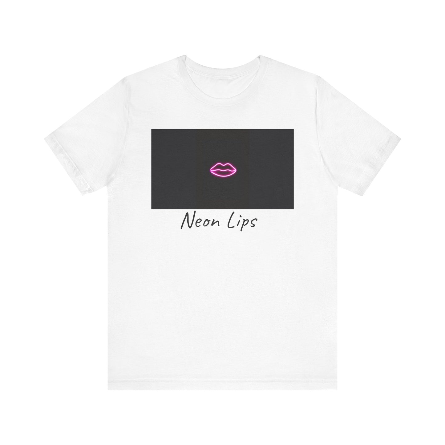 Neon Lips Unisex Jersey Short Sleeve Tee