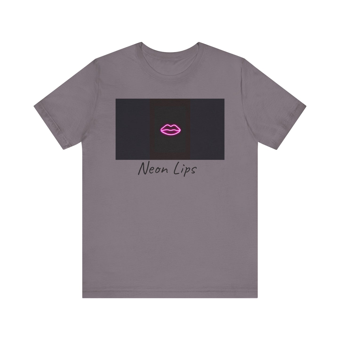Neon Lips Unisex Jersey Short Sleeve Tee