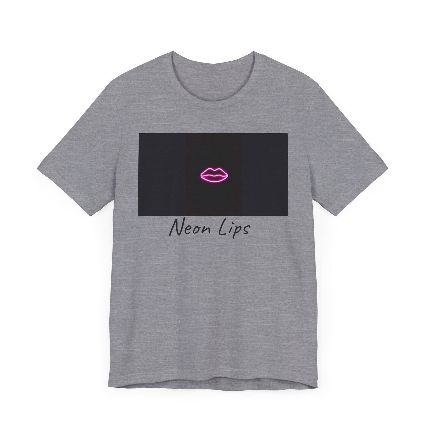 Neon Lips Unisex Jersey Short Sleeve Tee