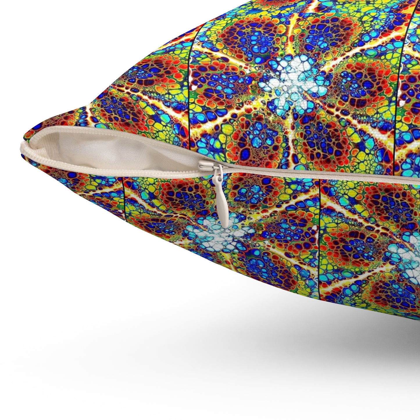 Kaleidoscope Sky- Spun Polyester Square Pillow