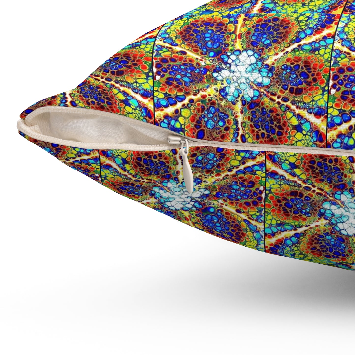 Kaleidoscope Sky- Spun Polyester Square Pillow