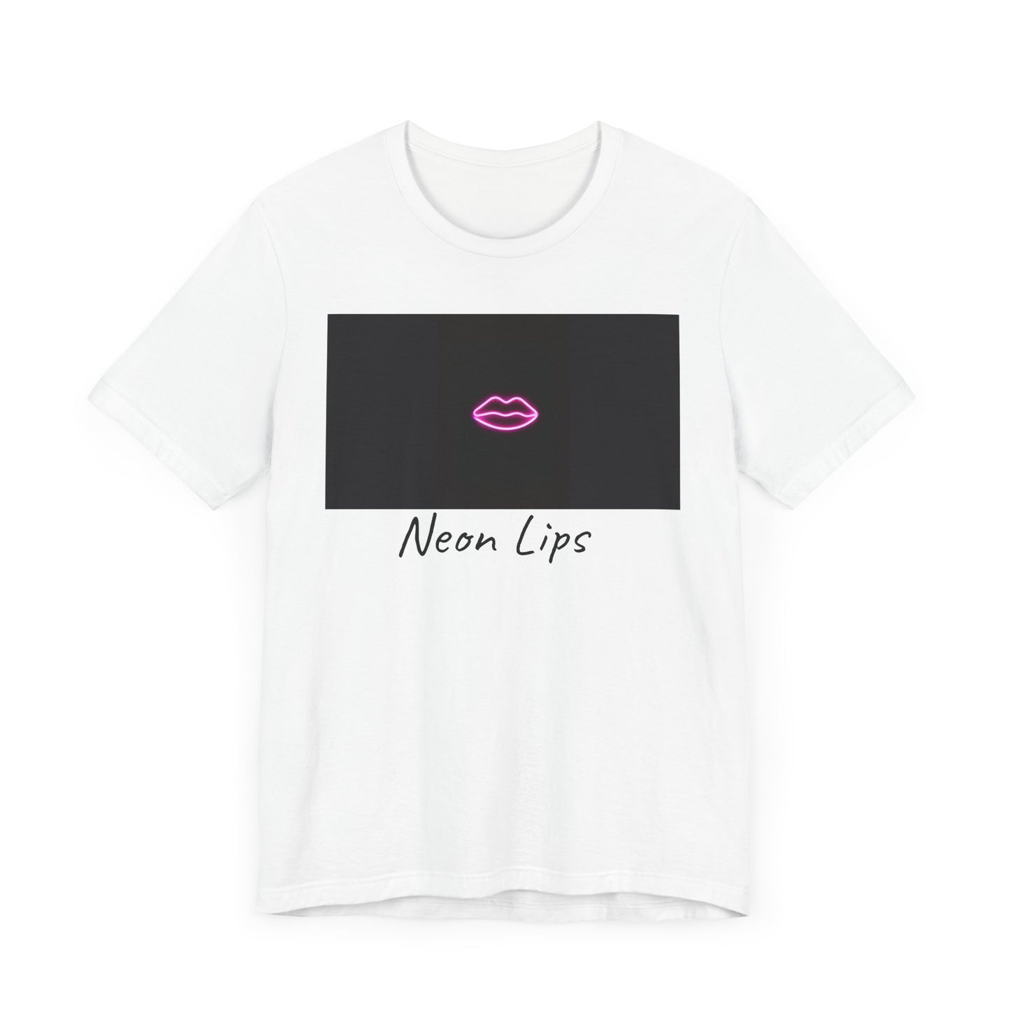 Neon Lips Unisex Jersey Short Sleeve Tee