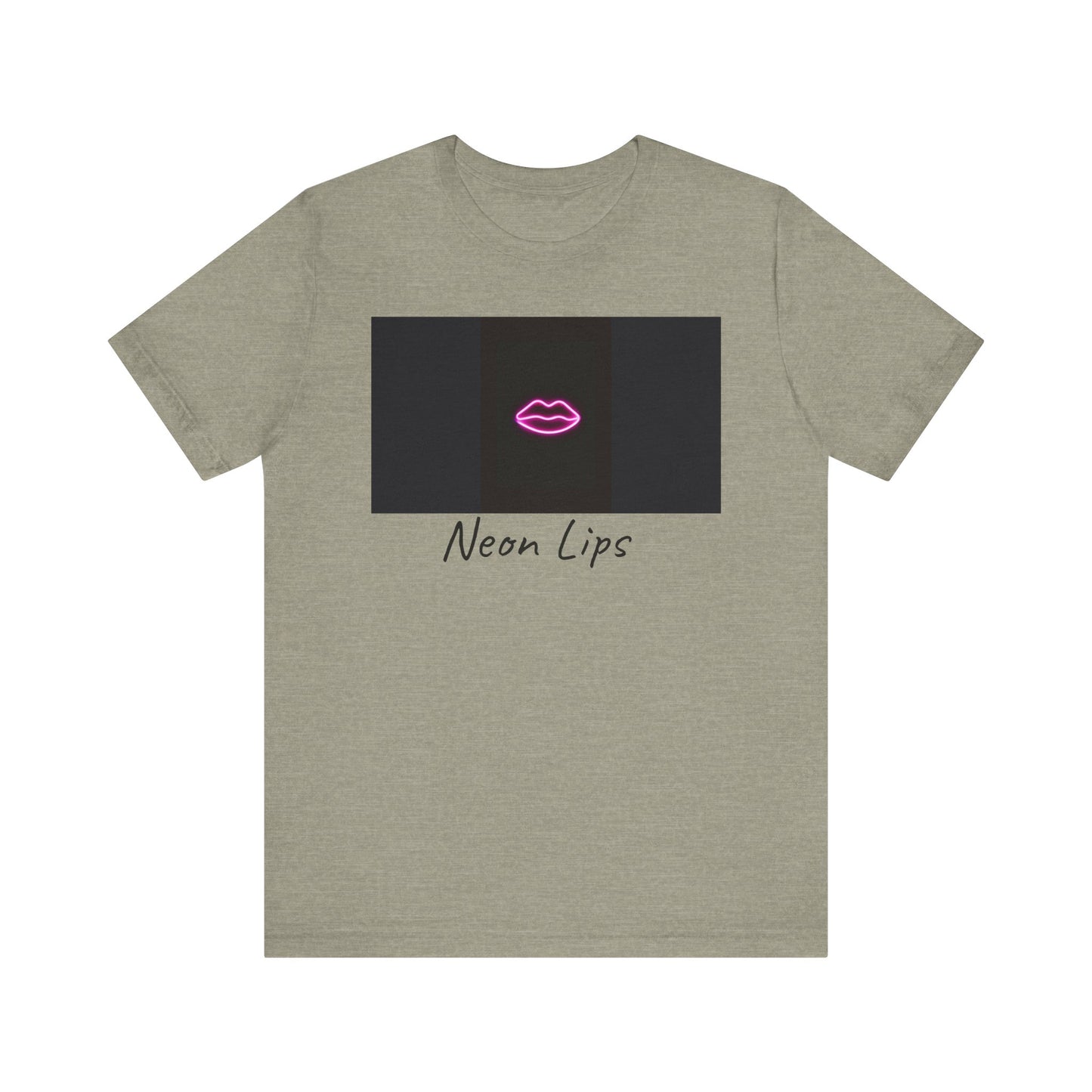 Neon Lips Unisex Jersey Short Sleeve Tee