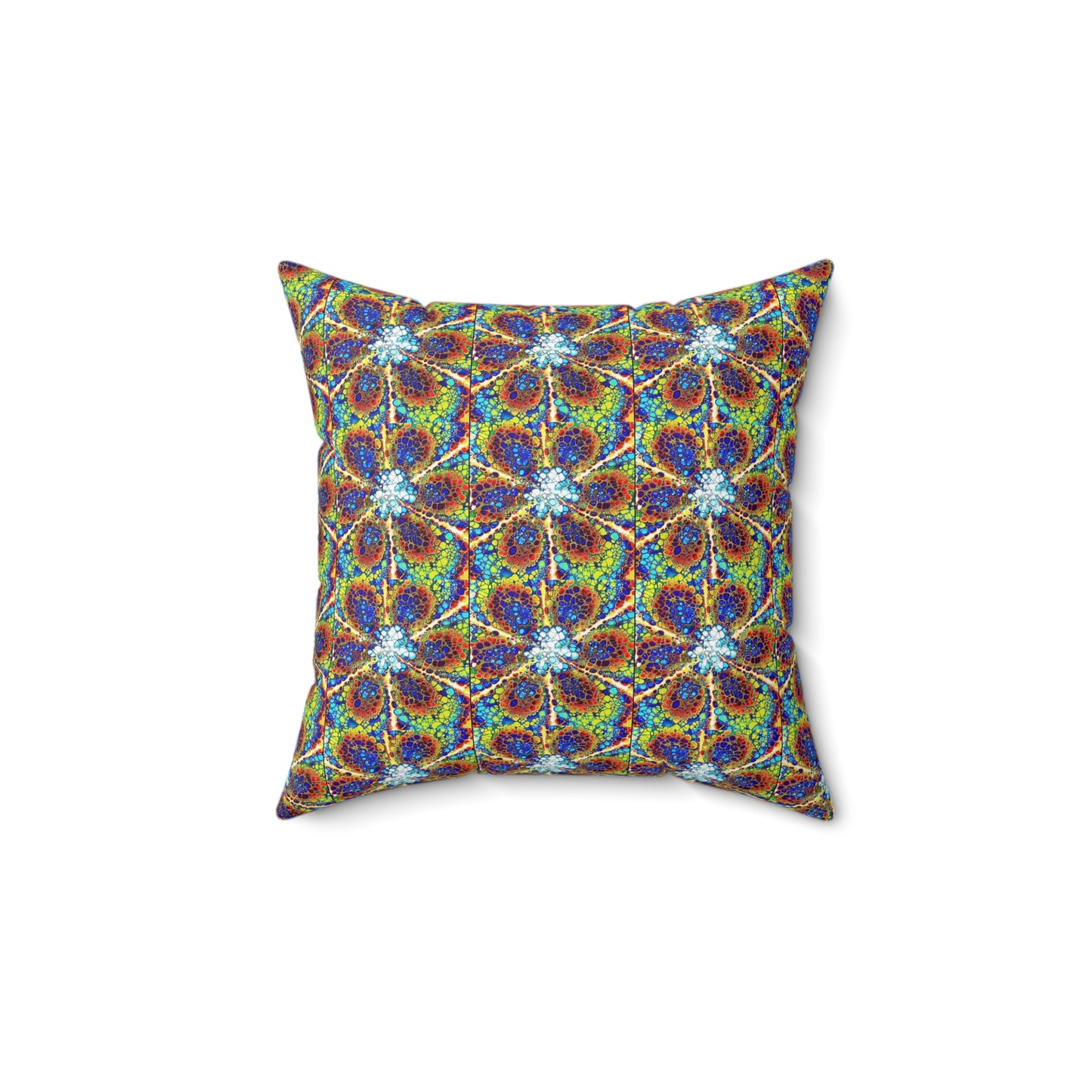 Kaleidoscope Sky- Spun Polyester Square Pillow
