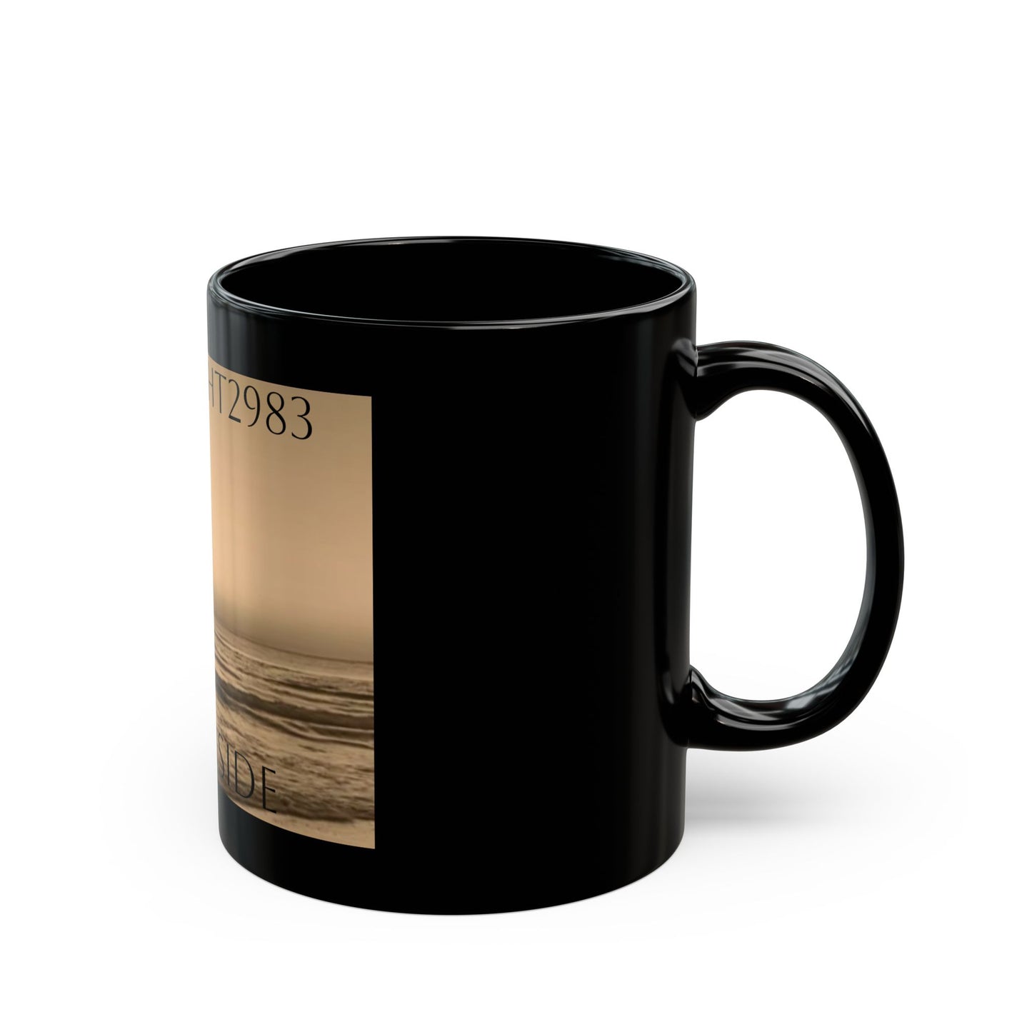 Oceanside- Black Mug (11oz, 15oz)