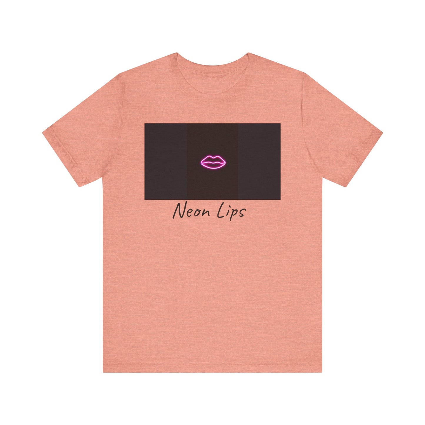 Neon Lips Unisex Jersey Short Sleeve Tee