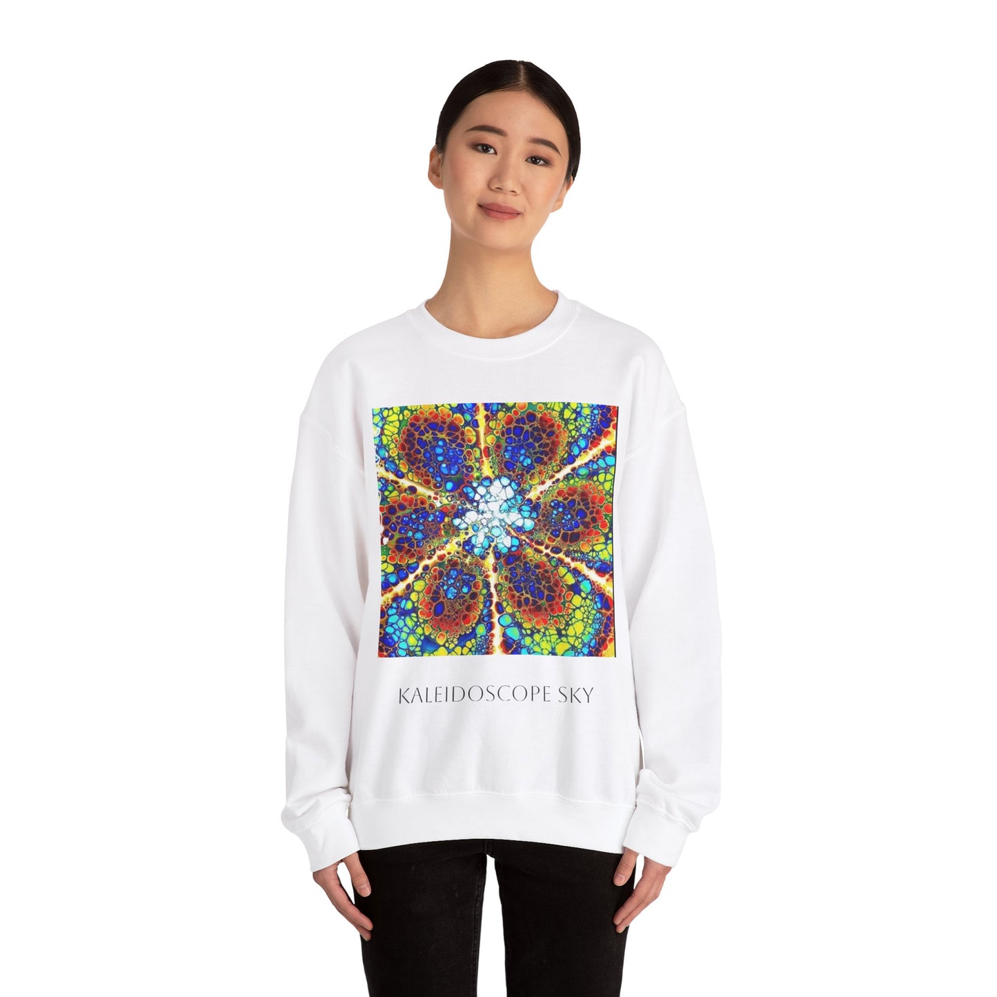 Kaleidoscope Sky- Unisex Heavy Blend™ Crewneck Sweatshirt
