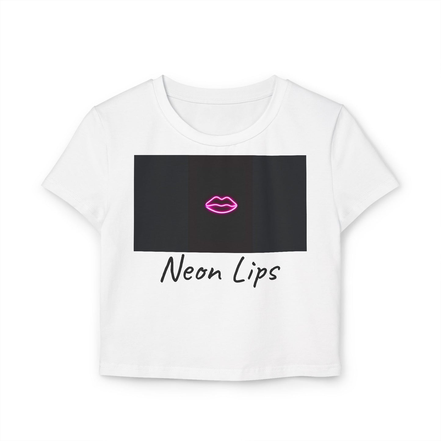Neon Lips Women's Baby Tee