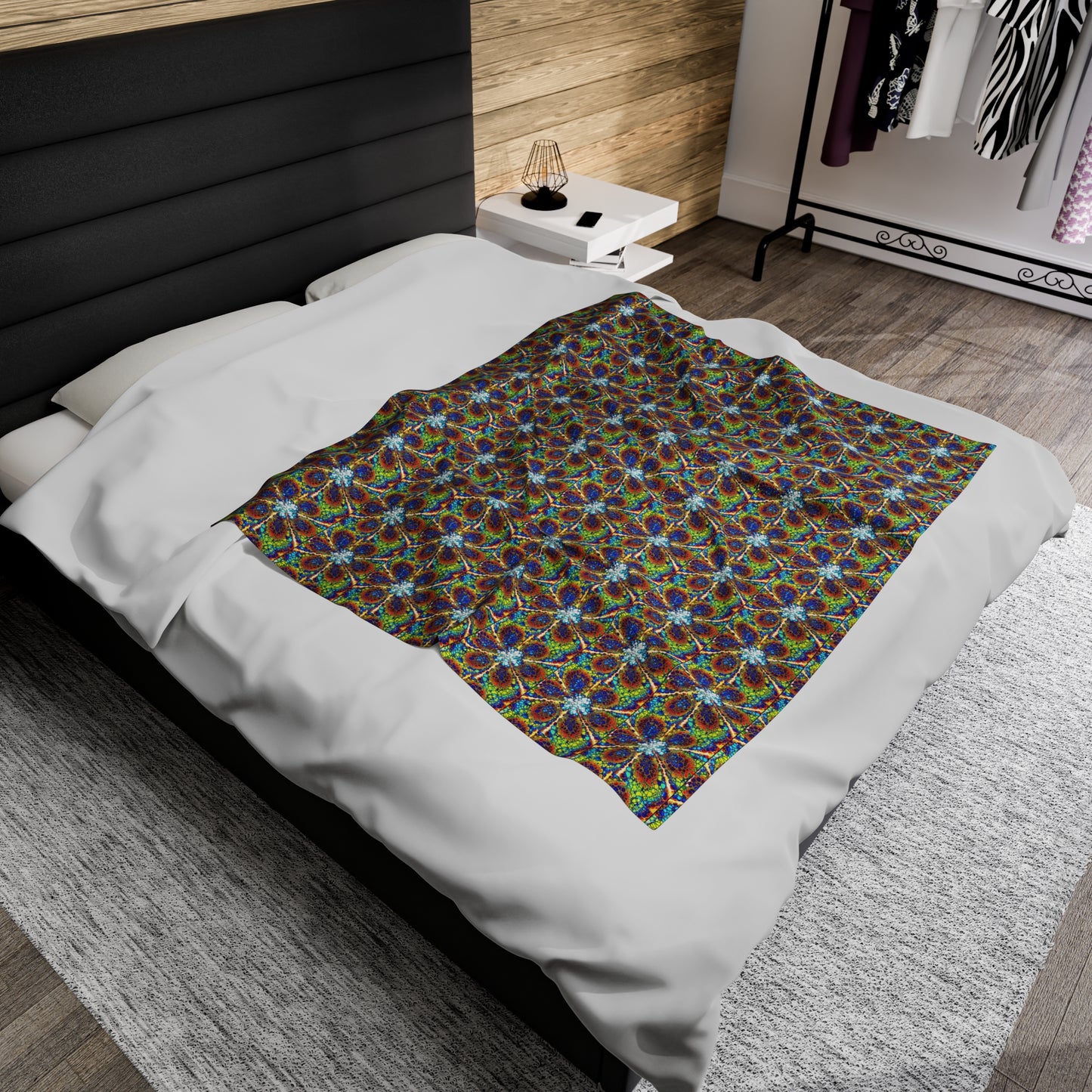 Kaleidoscope Sky-Velveteen Plush Blanket