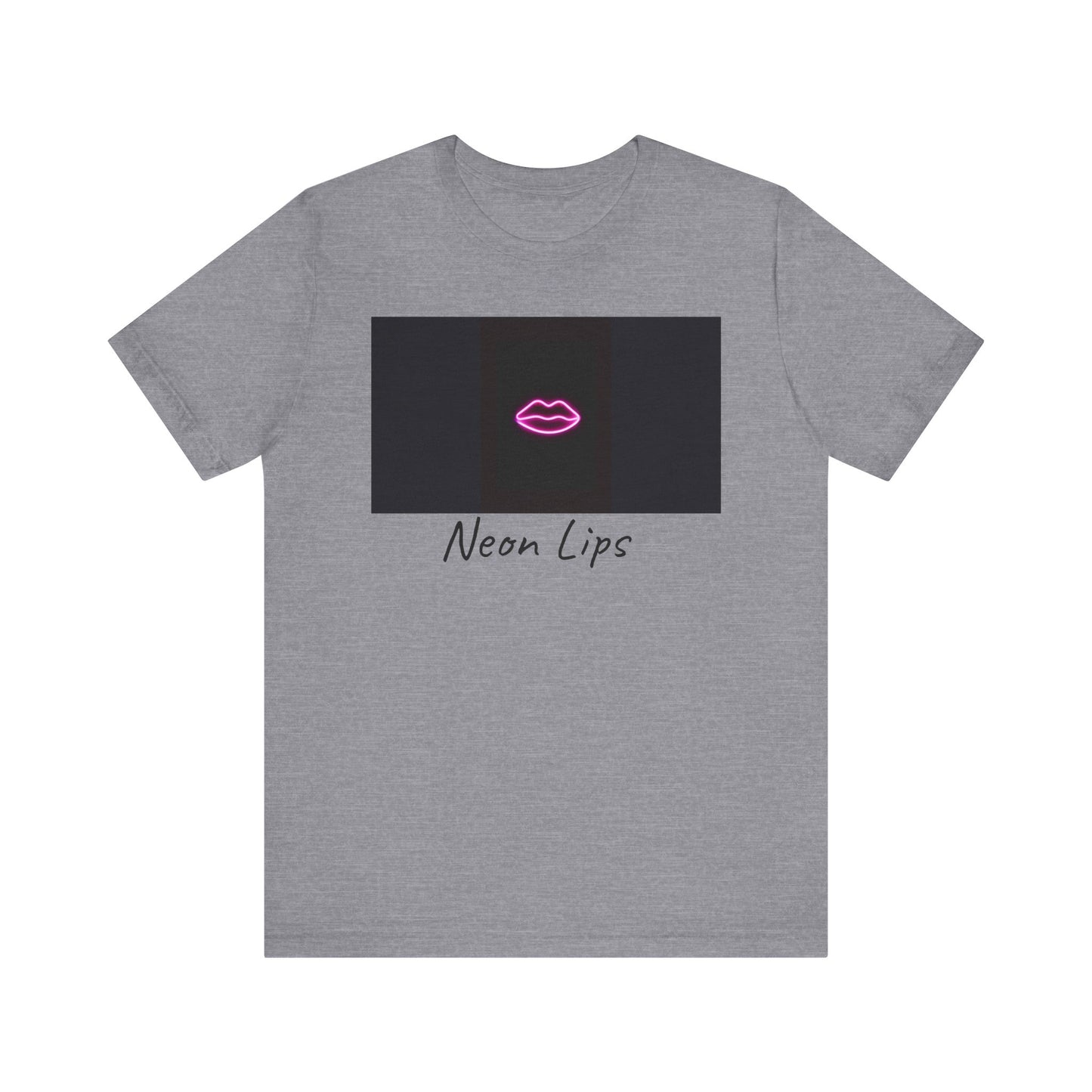 Neon Lips Unisex Jersey Short Sleeve Tee