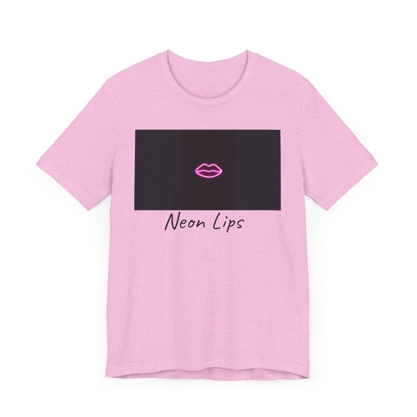 Neon Lips Unisex Jersey Short Sleeve Tee