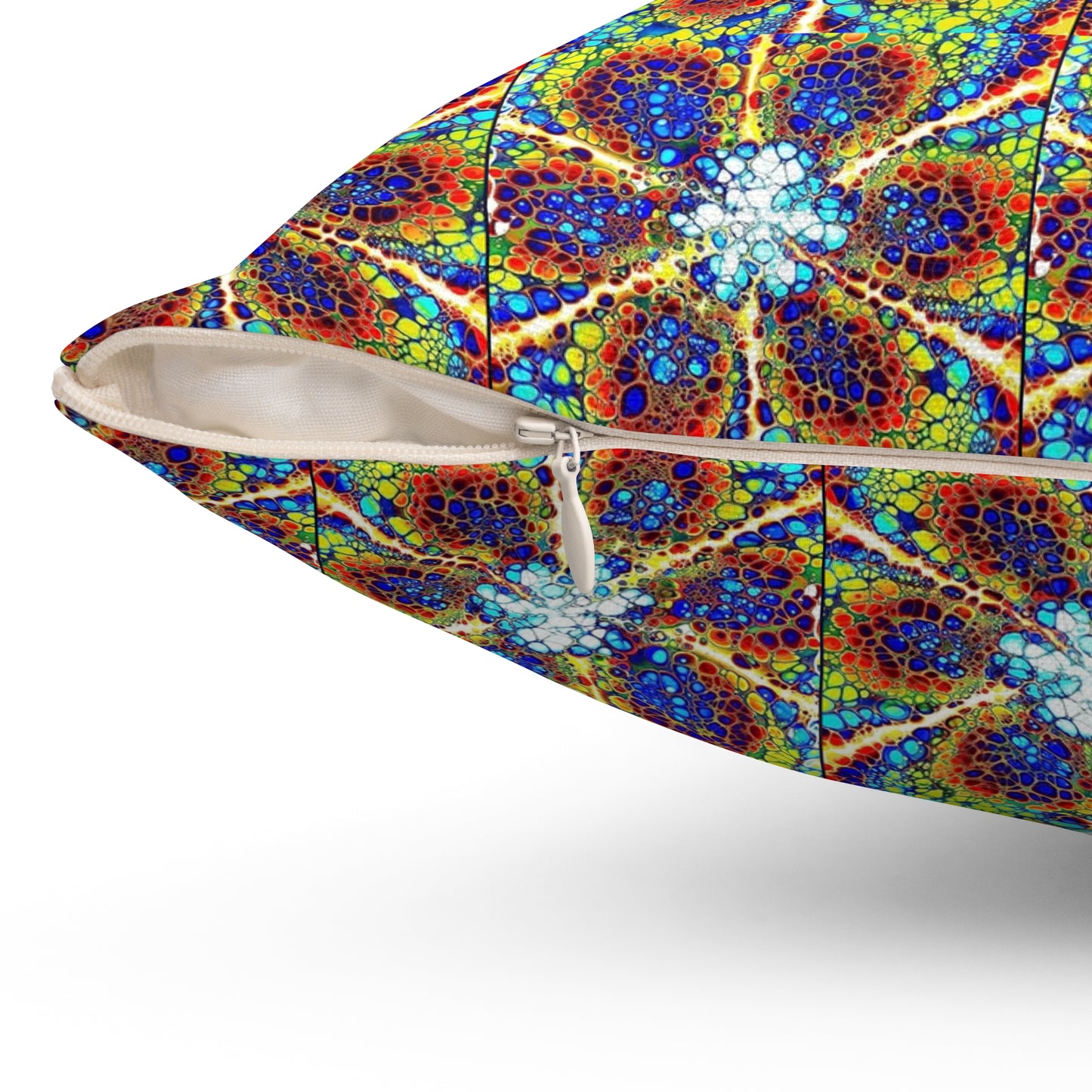 Kaleidoscope Sky- Spun Polyester Square Pillow