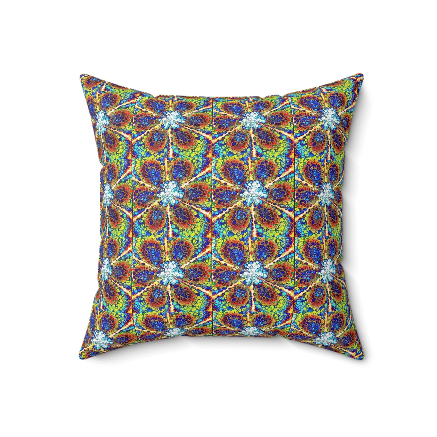 Kaleidoscope Sky- Spun Polyester Square Pillow
