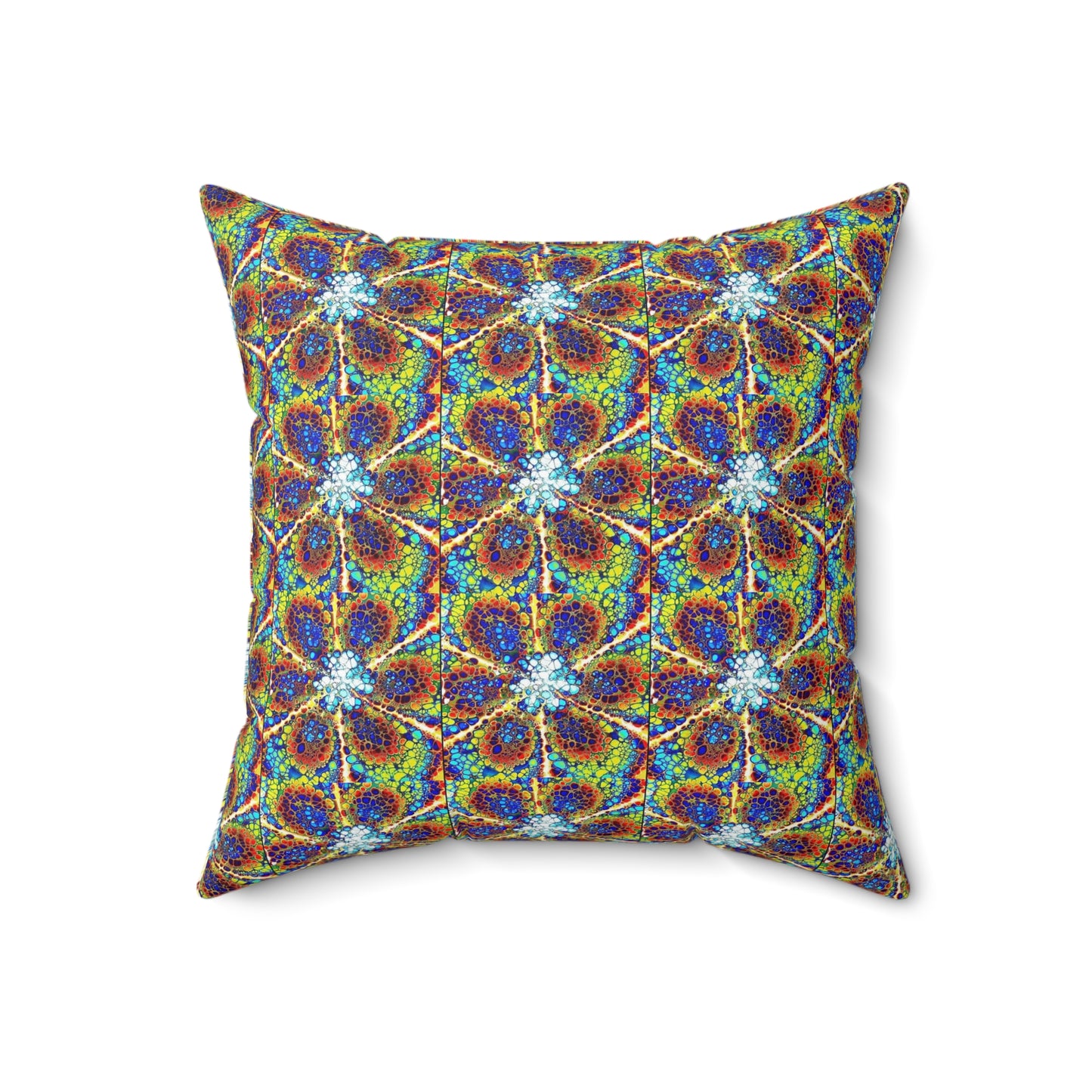 Kaleidoscope Sky- Spun Polyester Square Pillow
