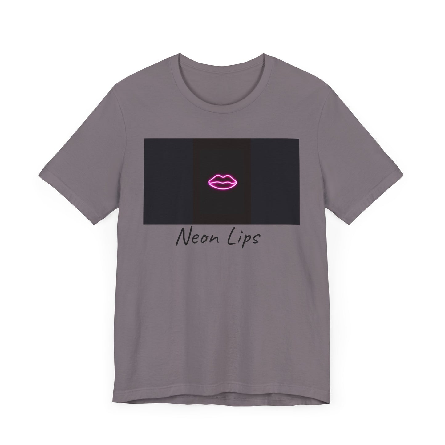 Neon Lips Unisex Jersey Short Sleeve Tee