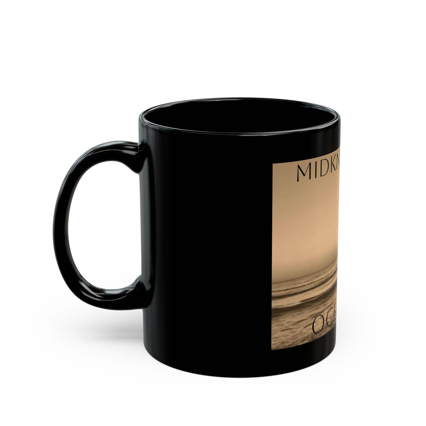 Oceanside- Black Mug (11oz, 15oz)