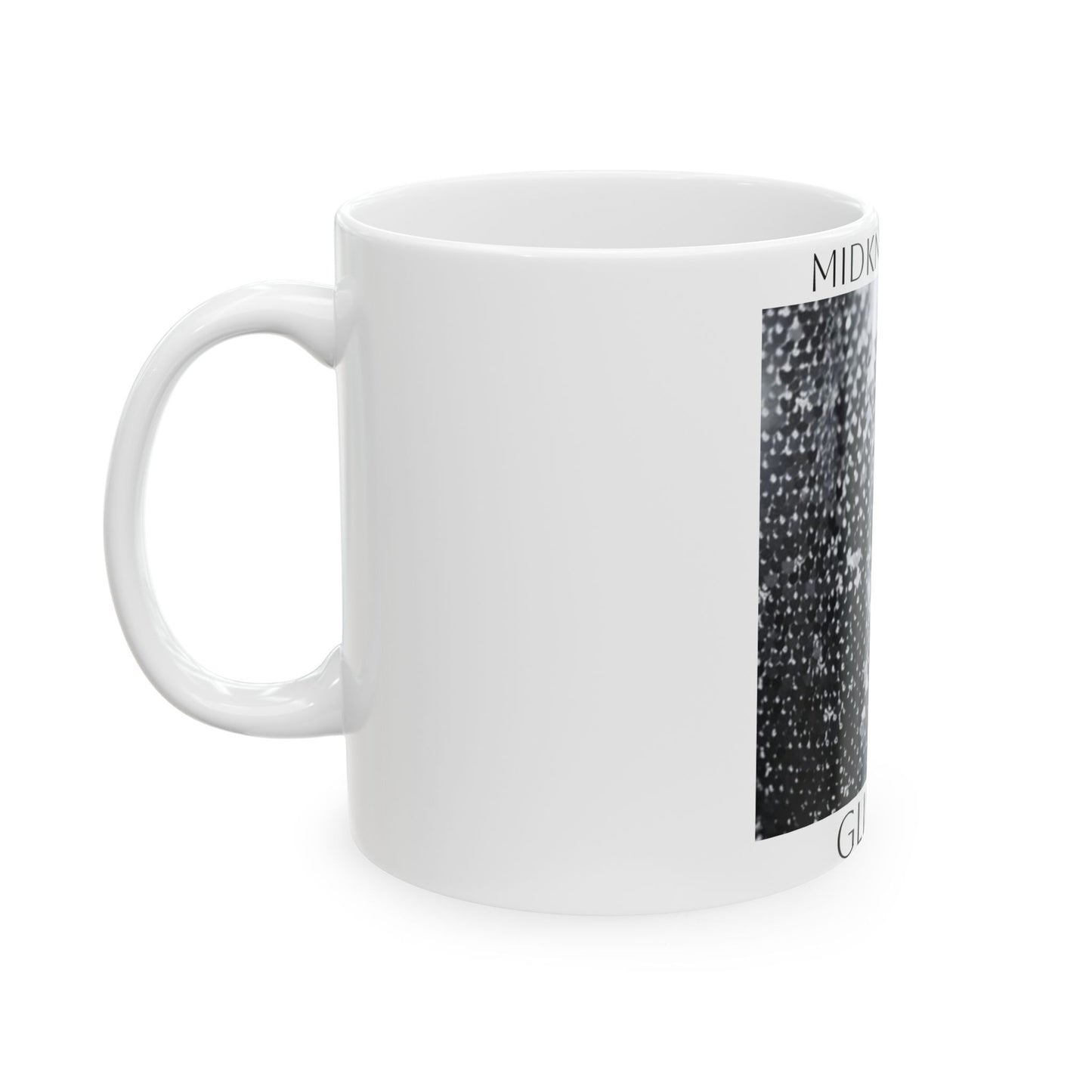 Glimmer- White Ceramic Mug, (11oz, 15oz)