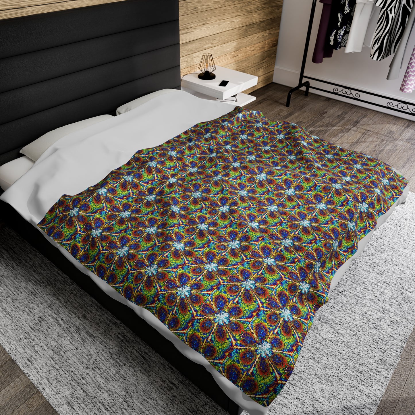 Kaleidoscope Sky-Velveteen Plush Blanket