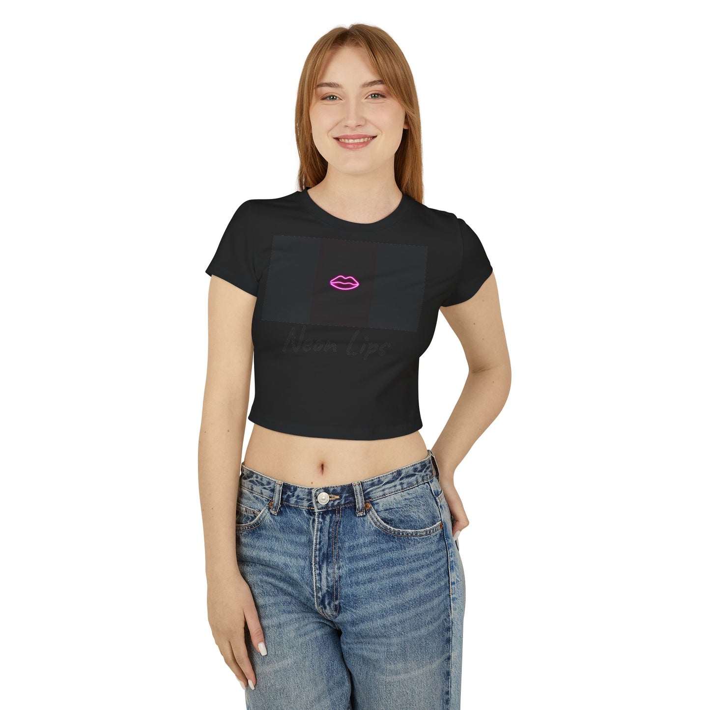 Neon Lips Women's Baby Tee