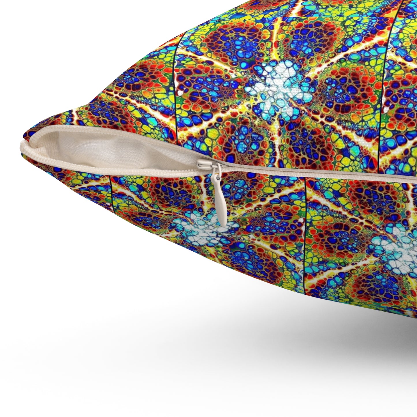Kaleidoscope Sky- Spun Polyester Square Pillow