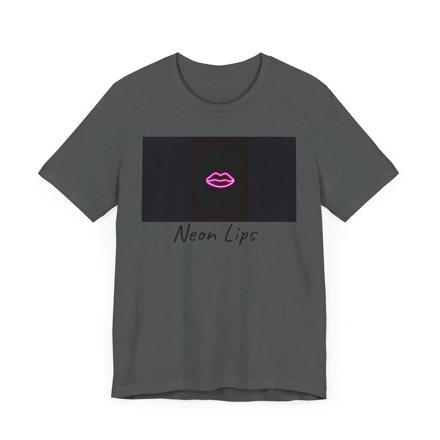 Neon Lips Unisex Jersey Short Sleeve Tee