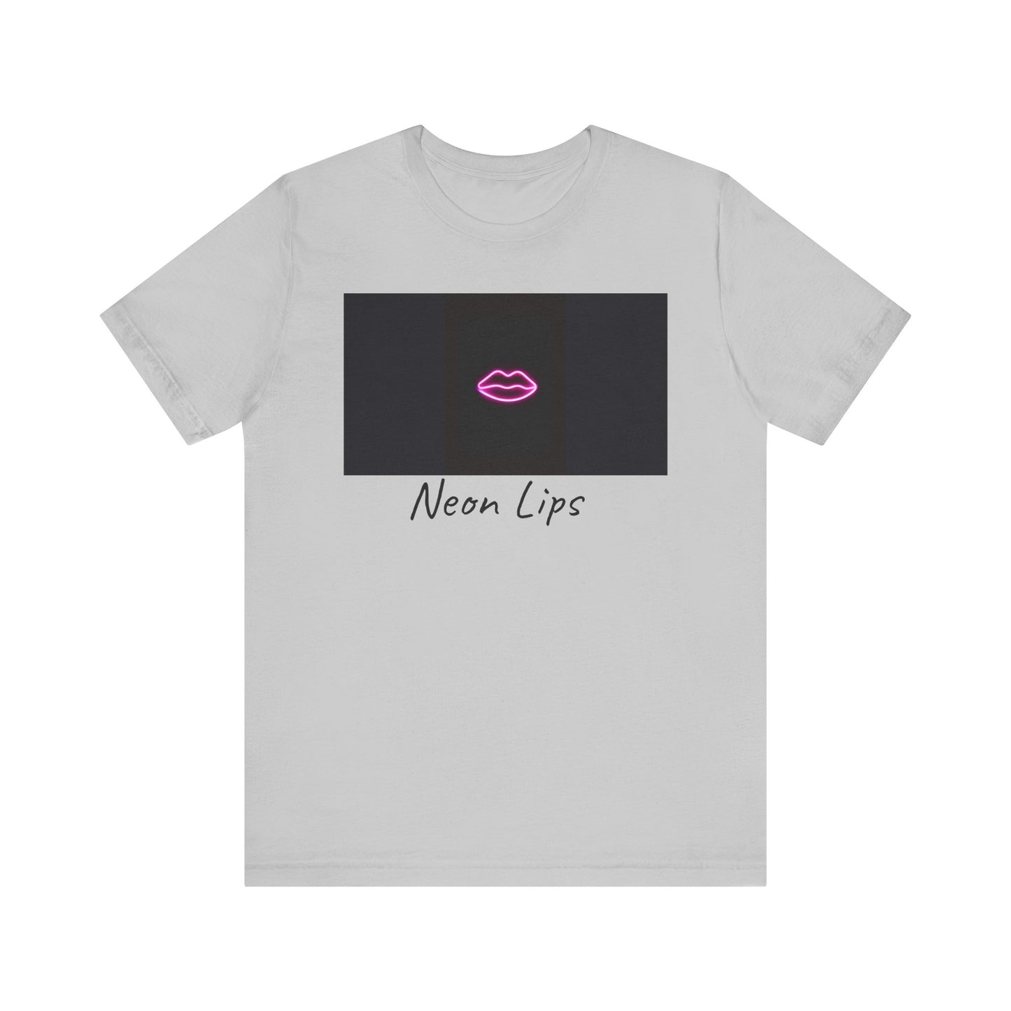 Neon Lips Unisex Jersey Short Sleeve Tee