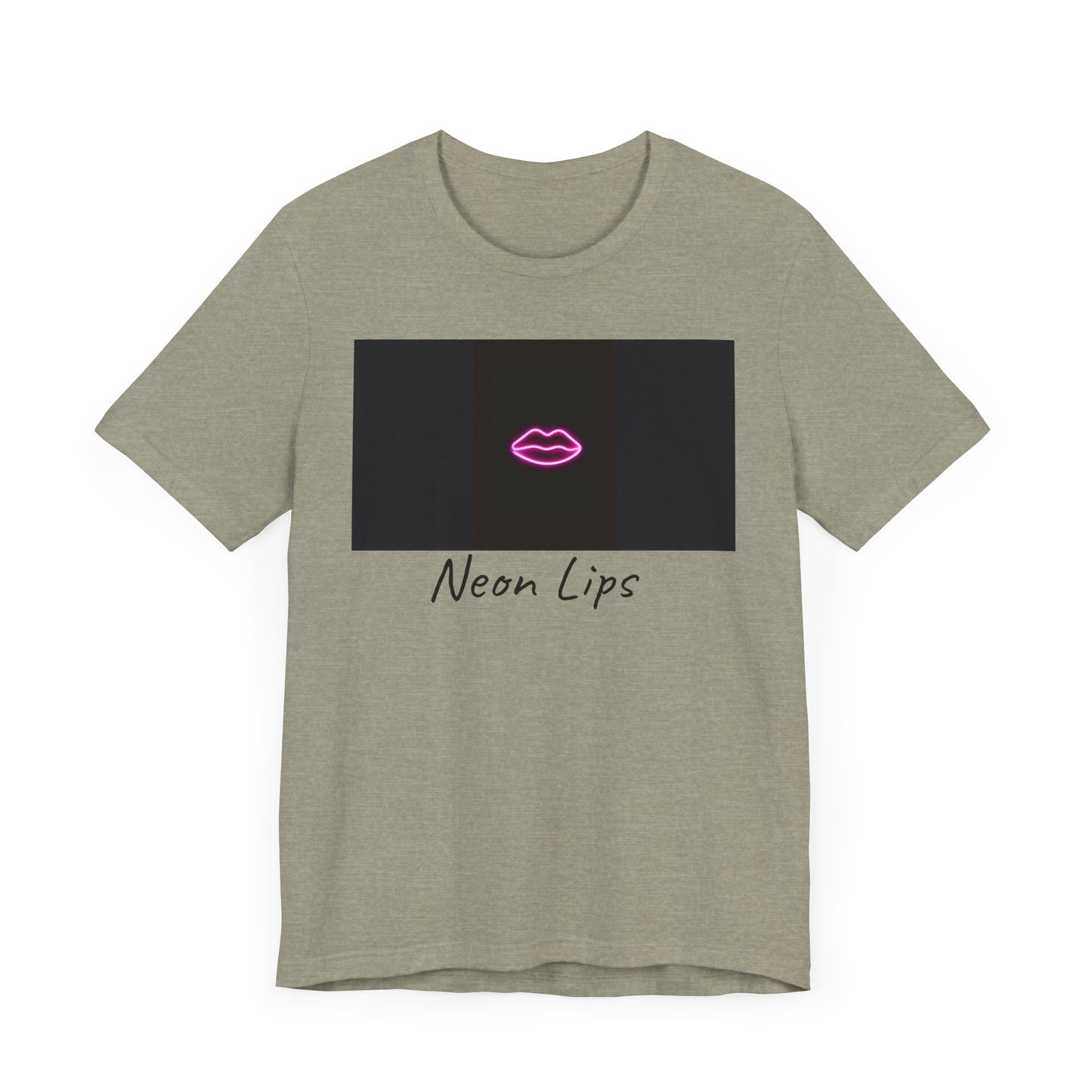 Neon Lips Unisex Jersey Short Sleeve Tee