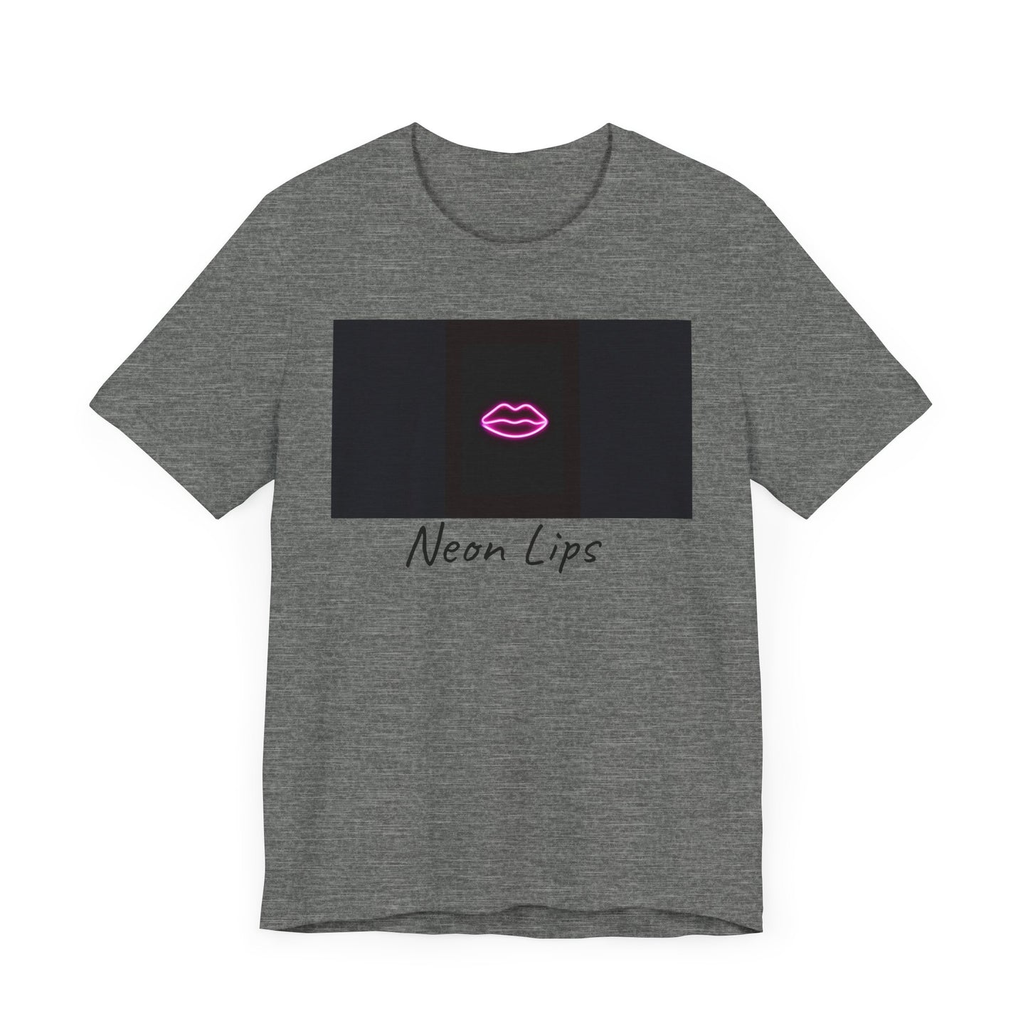 Neon Lips Unisex Jersey Short Sleeve Tee