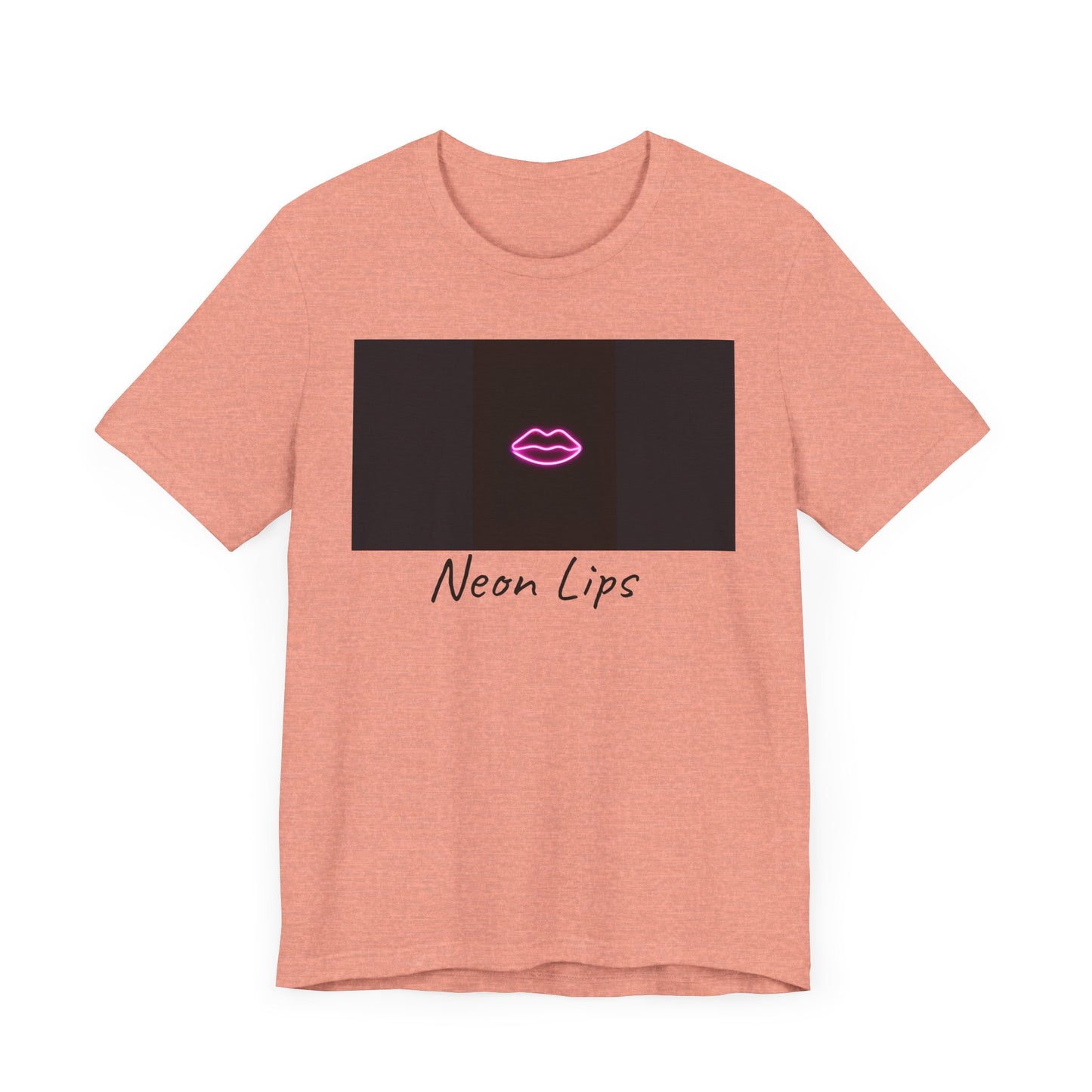 Neon Lips Unisex Jersey Short Sleeve Tee
