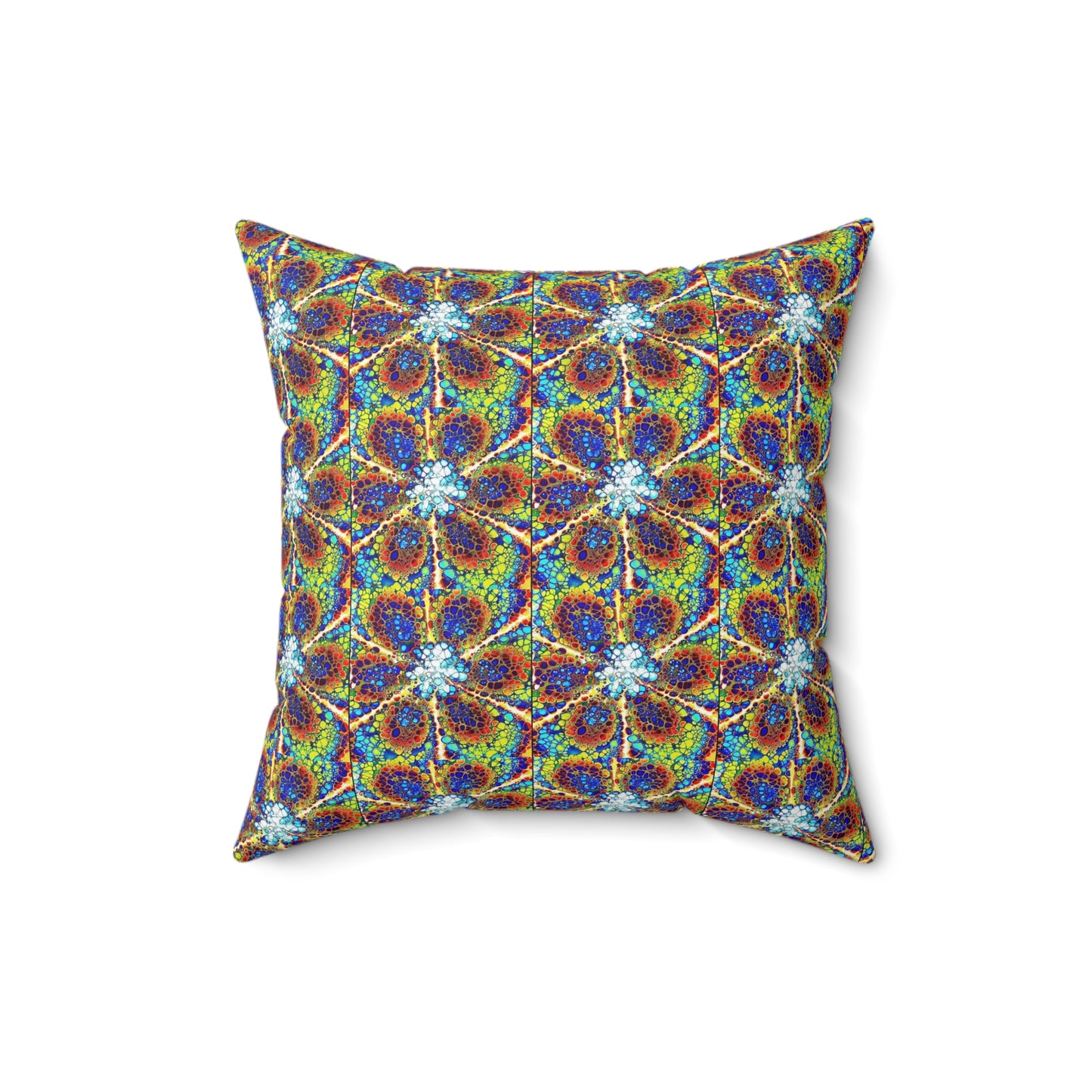 Kaleidoscope Sky- Spun Polyester Square Pillow