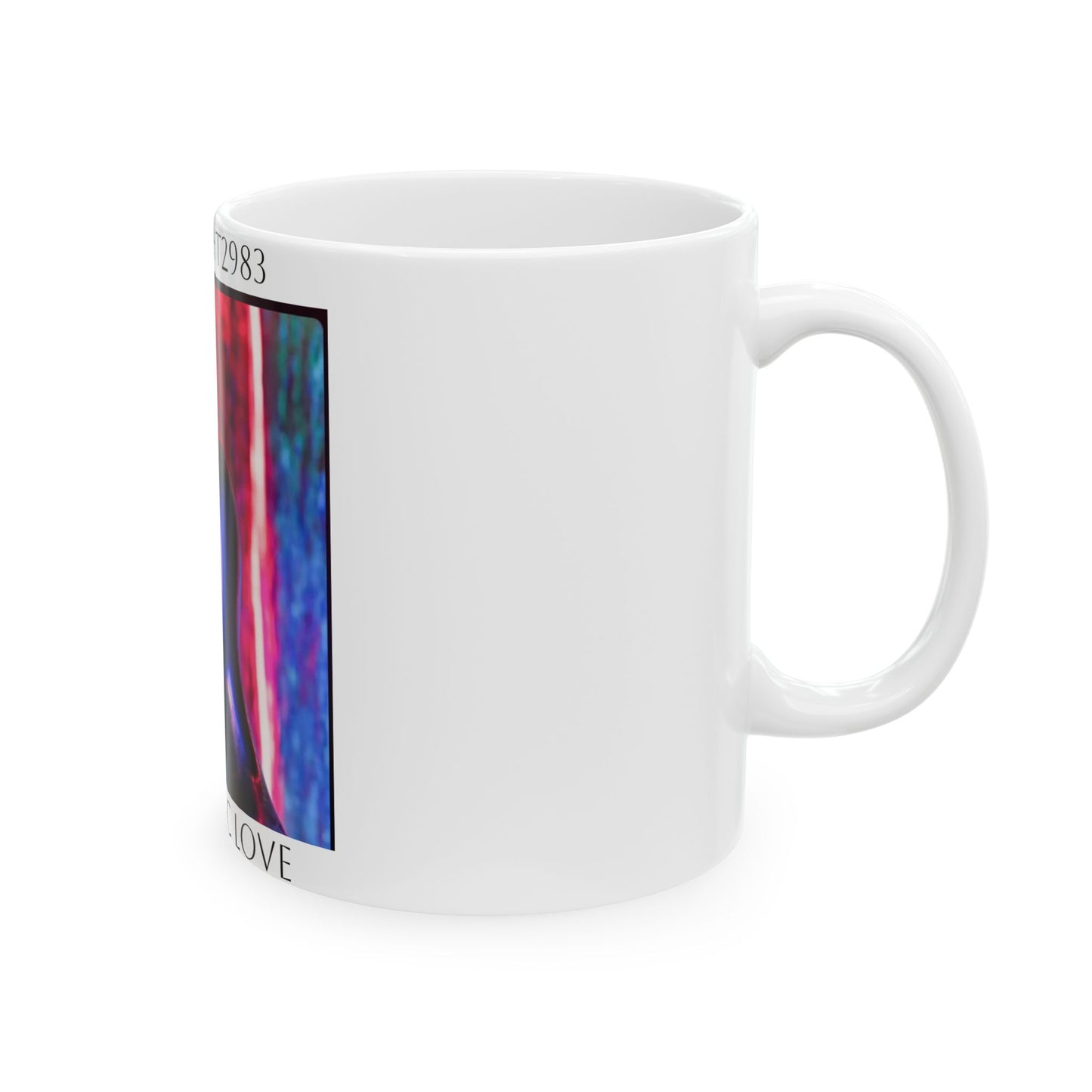 Synthetic Love- White Ceramic Mug, (11oz, 15oz)