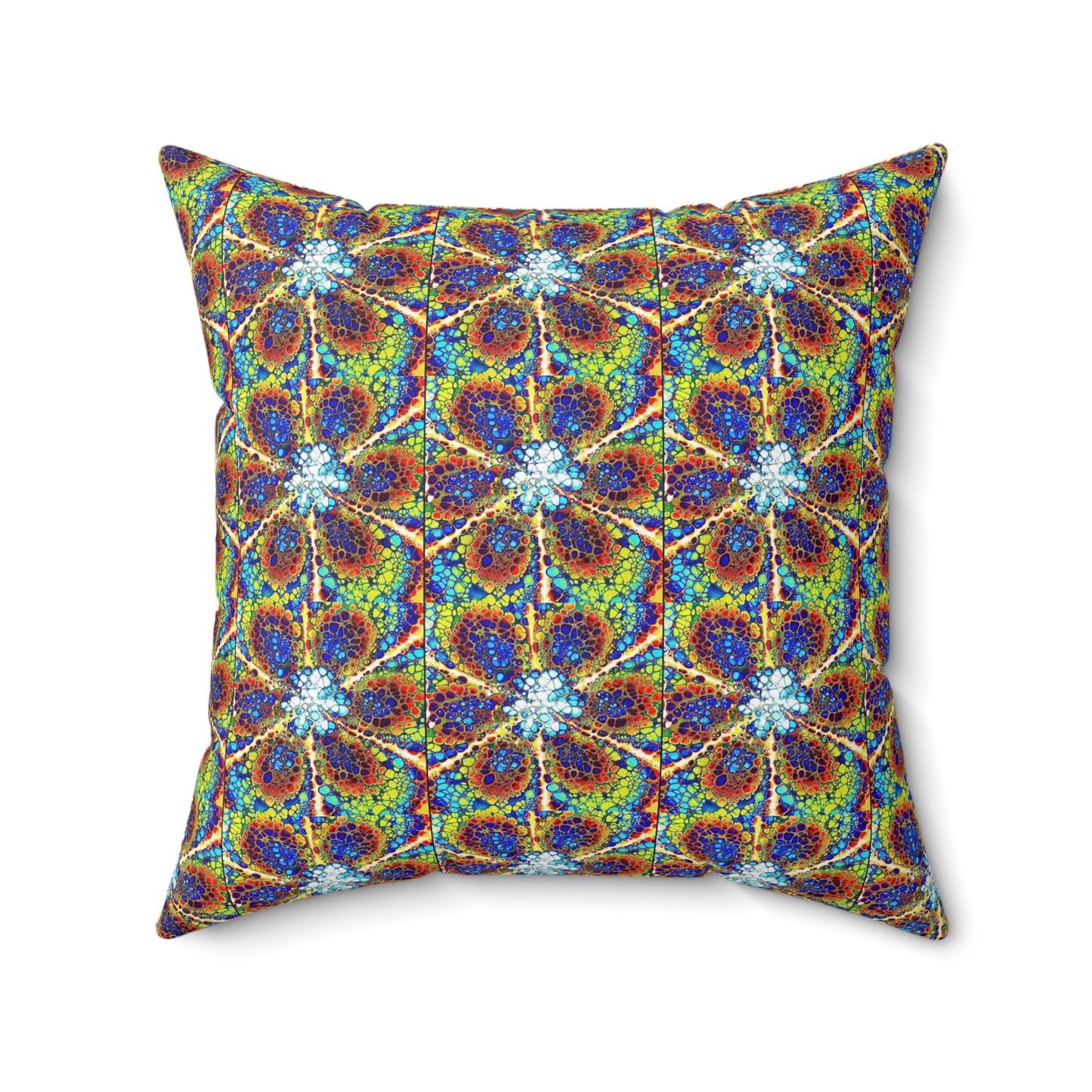 Kaleidoscope Sky- Spun Polyester Square Pillow