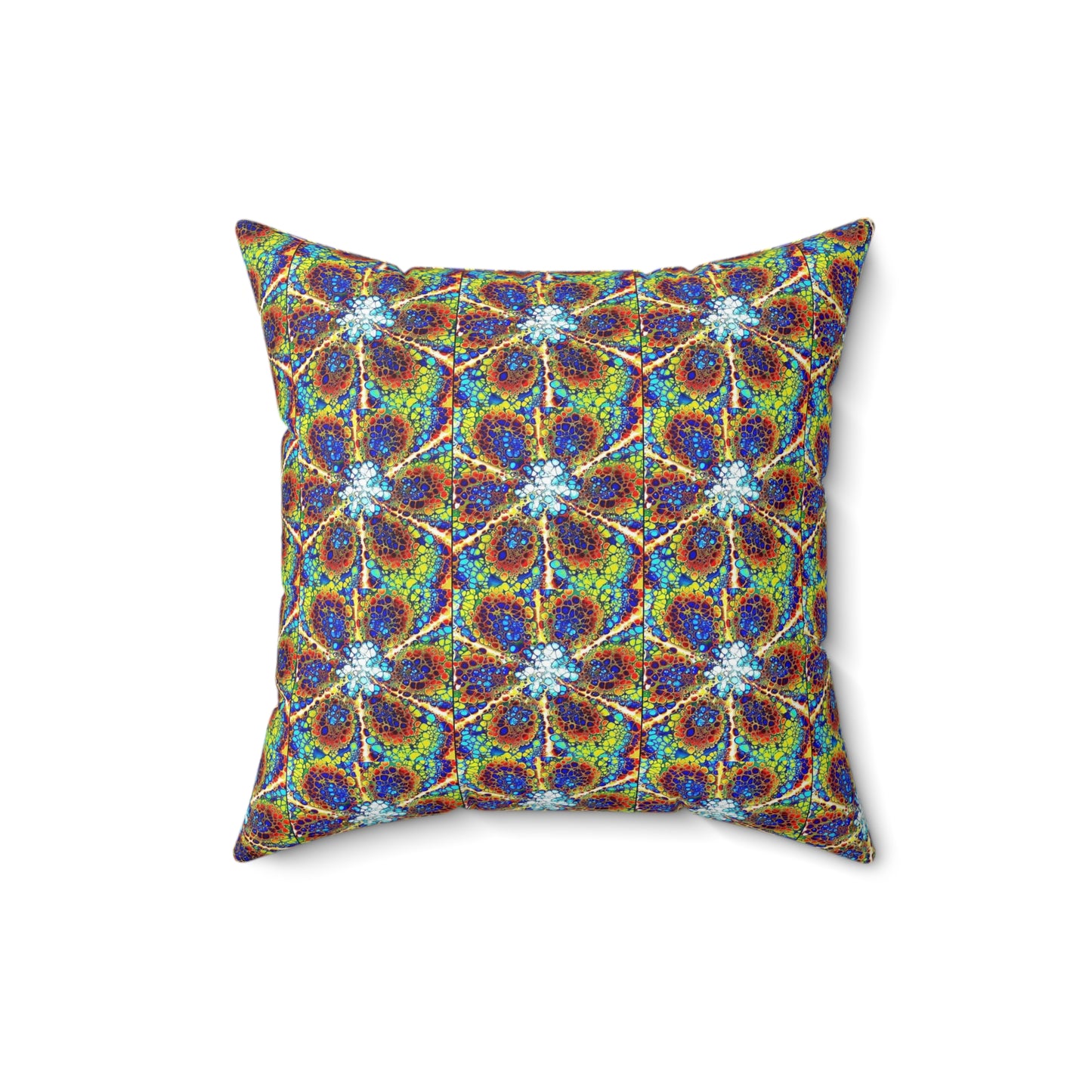 Kaleidoscope Sky- Spun Polyester Square Pillow