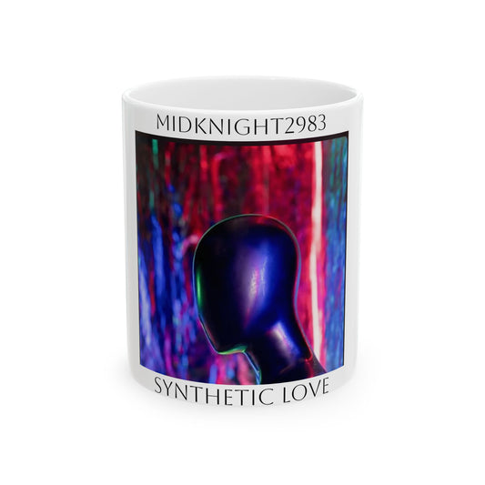 Synthetic Love- White Ceramic Mug, (11oz, 15oz)
