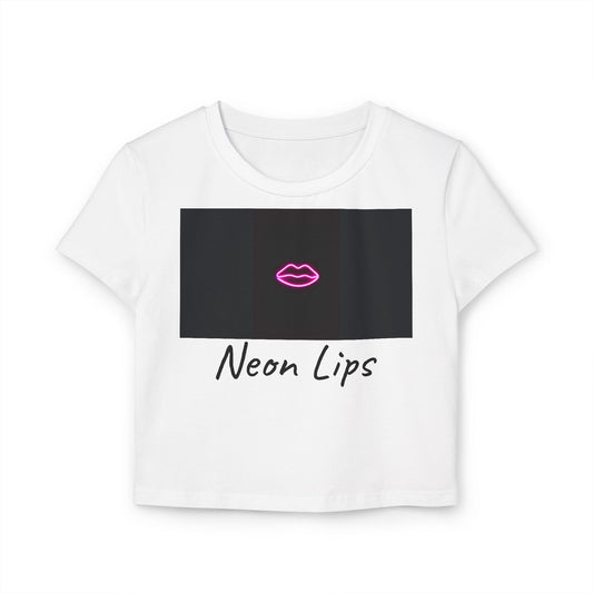 Neon Lips Women's Baby Tee